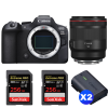 Canon EOS R6 Mark II + RF 50mm f/1.2 L USM + 2 SanDisk 256GB Extreme PRO UHS-II SDXC 300 MB/s + 2 Canon LP-E6NH-1