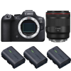 Canon EOS R6 Mark II + RF 50mm f/1.2 L USM + 3 Canon LP-E6NH-1