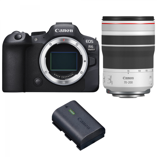 Canon EOS R6 Mark II + RF 70-200mm f/4 L IS USM + 1 Canon LP-E6NH-1
