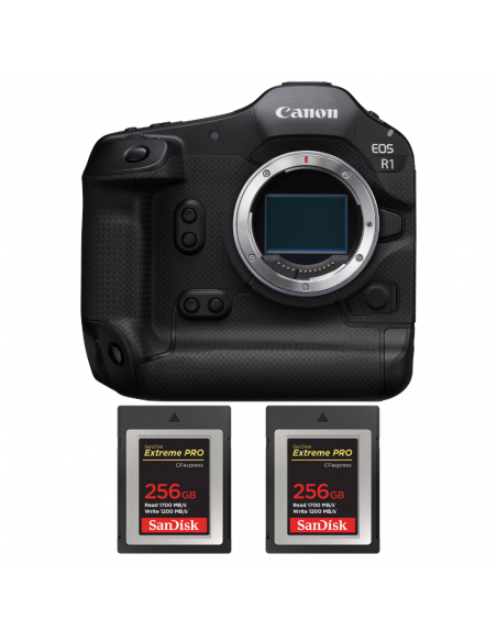 Canon EOS R1 + 2 SanDisk 256GB Extreme PRO CFexpress Type B|MCZ DIRECT