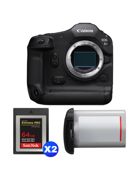 Canon EOS R1 + 2 SanDisk 64GB Extreme PRO CFexpress Type B + Canon LP-E19|MCZ DIRECT