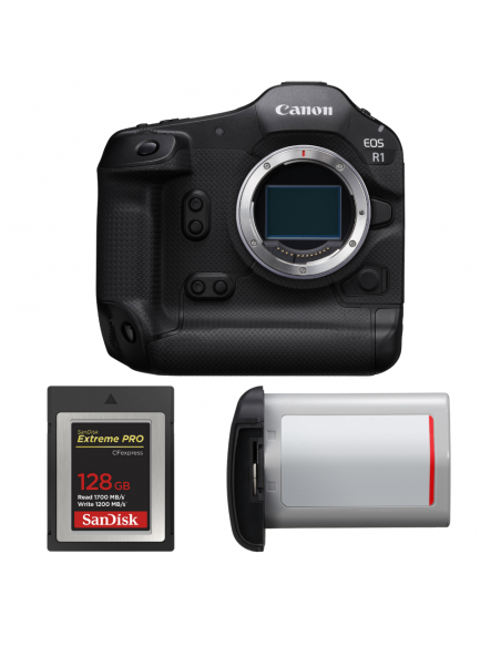 Canon EOS R1 + 1 SanDisk 128GB Extreme PRO CFexpress Type B + Canon LP-E19|MCZ DIRECT