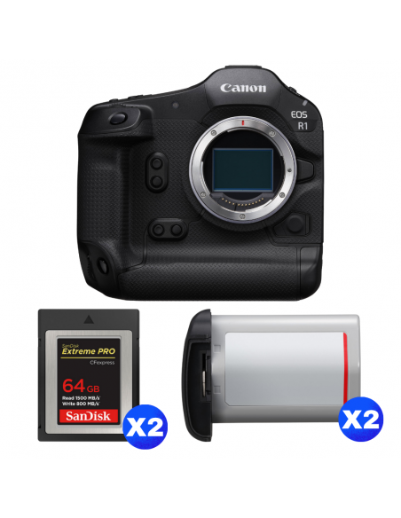 Canon EOS R1 + 2 SanDisk 64GB Extreme PRO CFexpress Type B + 2 Canon LP-E19|MCZ DIRECT