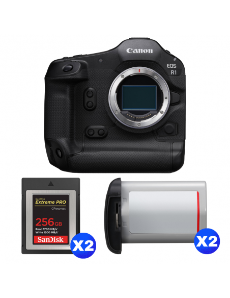 Canon EOS R1 + 2 SanDisk 256GB Extreme PRO CFexpress Type B + 2 Canon LP-E19|MCZ DIRECT