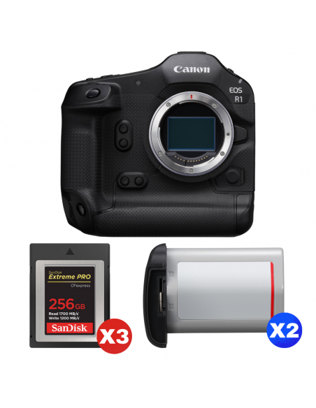 Canon EOS R1 + 3 SanDisk 256GB Extreme PRO CFexpress Type B + 2 Canon LP-E19|MCZ DIRECT