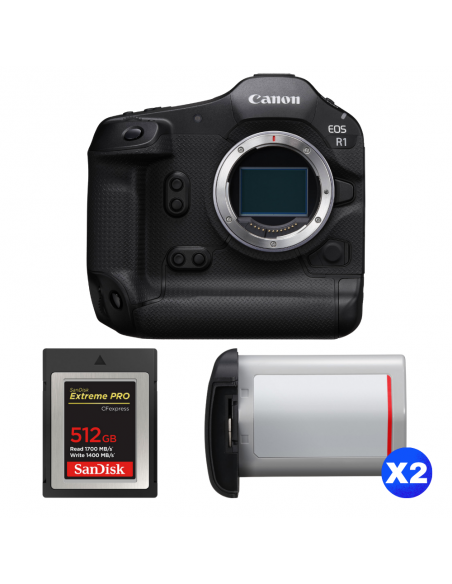 Canon EOS R1 + 1 SanDisk 512GB Extreme PRO CFexpress Type B + 2 Canon LP-E19|MCZ DIRECT