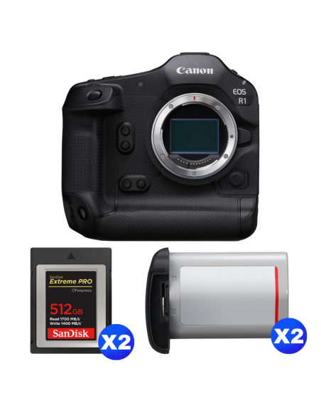 Canon EOS R1 + 2 SanDisk 512GB Extreme PRO CFexpress Type B + 2 Canon LP-E19|MCZ DIRECT