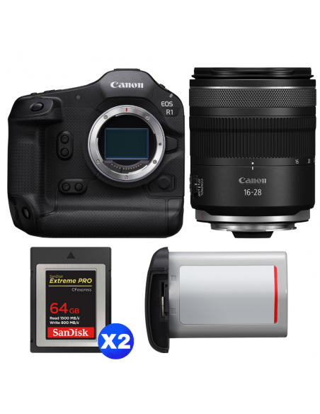 Canon EOS R1 + RF 16-28mm f/2.8 IS STM + 2 SanDisk 64GB Extreme PRO CFexpress Type B + Canon LP-E19|MCZ DIRECT