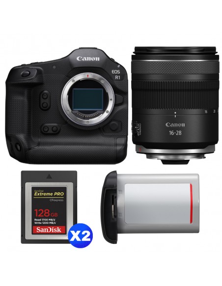 Canon EOS R1 + RF 16-28mm f/2.8 IS STM + 2 SanDisk 128GB Extreme PRO CFexpress Type B + Canon LP-E19|MCZ DIRECT