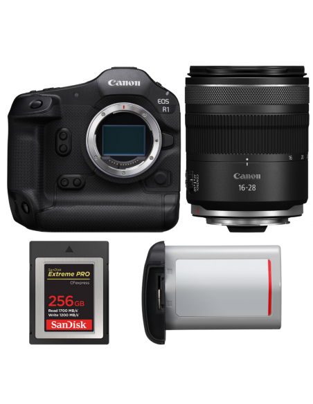Canon EOS R1 + RF 16-28mm f/2.8 IS STM + 1 SanDisk 256GB Extreme PRO CFexpress Type B + Canon LP-E19|MCZ DIRECT