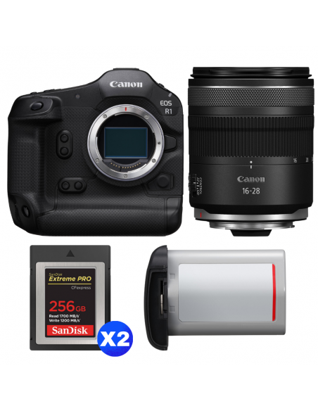 Canon EOS R1 + RF 16-28mm f/2.8 IS STM + 2 SanDisk 256GB Extreme PRO CFexpress Type B + Canon LP-E19|MCZ DIRECT