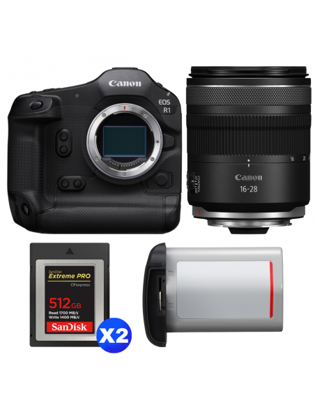 Canon EOS R1 + RF 16-28mm f/2.8 IS STM + 2 SanDisk 512GB Extreme PRO CFexpress Type B + Canon LP-E19|MCZ DIRECT