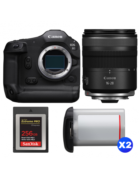 Canon EOS R1 + RF 16-28mm f/2.8 IS STM + 1 SanDisk 256GB Extreme PRO CFexpress Type B + 2 Canon LP-E19|MCZ DIRECT
