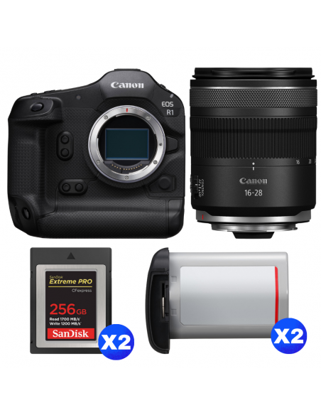 Canon EOS R1 + RF 16-28mm f/2.8 IS STM + 2 SanDisk 256GB Extreme PRO CFexpress Type B + 2 Canon LP-E19|MCZ DIRECT