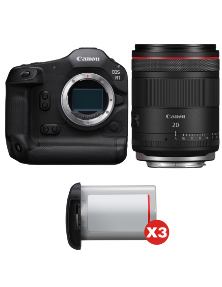 Canon EOS R1 + RF 20mm f/1.4 L VCM + 3 Canon LP-E19|MCZ DIRECT