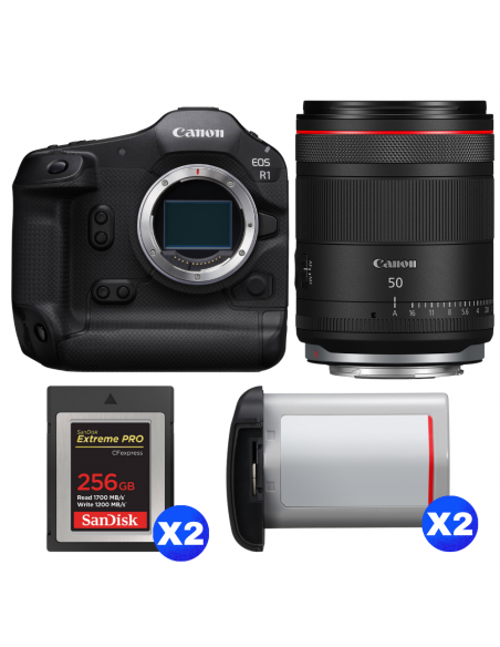 Canon EOS R1 + RF 50mm f/1.4 L VCM + 2 SanDisk 256GB Extreme PRO CFexpress Type B + 2 Canon LP-E19|MCZ DIRECT