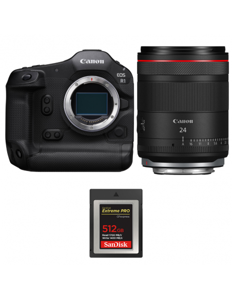 Canon EOS R1 + RF 24mm f/1.4 L VCM + 1 SanDisk 512GB Extreme PRO CFexpress Type B|MCZ DIRECT