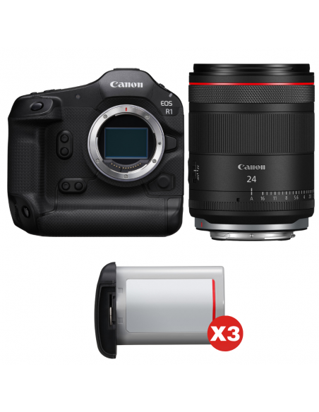 Canon EOS R1 + RF 24mm f/1.4 L VCM + 3 Canon LP-E19|MCZ DIRECT