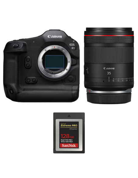 Canon EOS R1 + RF 35mm f/1.4 L VCM + 1 SanDisk 128GB Extreme PRO CFexpress Type B|MCZ DIRECT