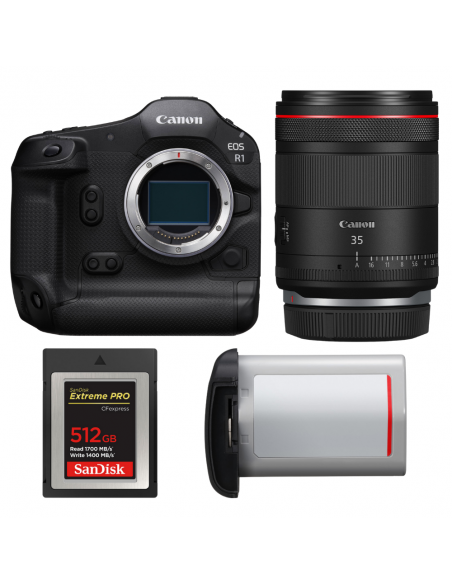 Canon EOS R1 + RF 35mm f/1.4 L VCM + 1 SanDisk 512GB Extreme PRO CFexpress Type B + Canon LP-E19|MCZ DIRECT