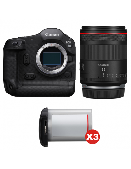 Canon EOS R1 + RF 35mm f/1.4 L VCM + 3 Canon LP-E19|MCZ DIRECT