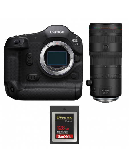 Canon EOS R1 + RF 24-105mm f/2.8 L IS USM Z + 1 SanDisk 128GB Extreme PRO CFexpress Type B|MCZ DIRECT
