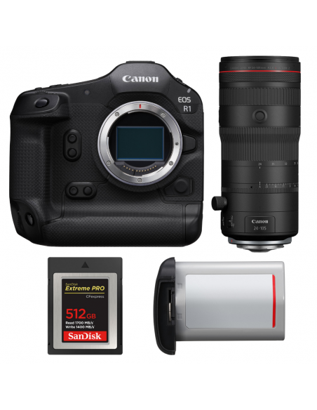Canon EOS R1 + RF 24-105mm f/2.8 L IS USM Z + 1 SanDisk 512GB Extreme PRO CFexpress Type B + Canon LP-E19|MCZ DIRECT