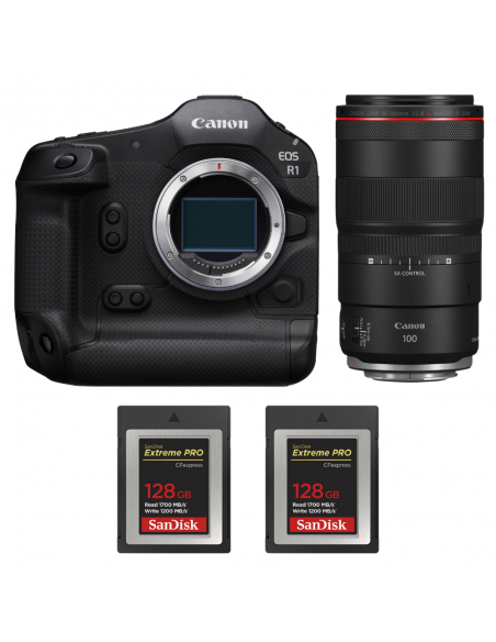 Canon EOS R1 + RF 100mm f/2.8 L Macro IS USM + 2 SanDisk 128GB Extreme PRO CFexpress Type B|MCZ DIRECT