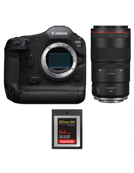 Canon EOS R1 + RF 100mm f/2.8 L Macro IS USM + 1 SanDisk 64GB Extreme PRO CFexpress Type B|MCZ DIRECT