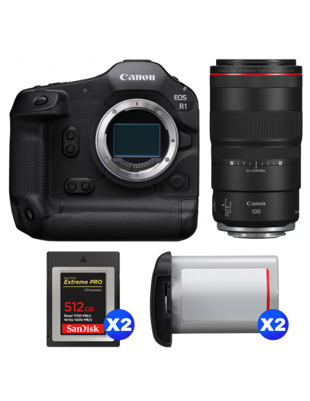 Canon EOS R1 + RF 100mm f/2.8 L Macro IS USM + 2 SanDisk 512GB Extreme PRO CFexpress Type B + 2 Canon LP-E19|MCZ DIRECT