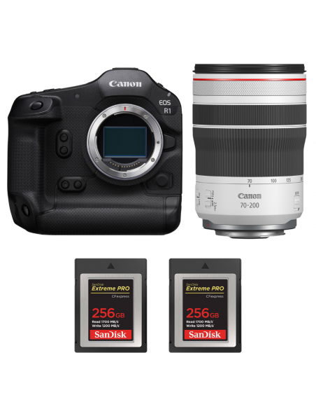 Canon EOS R1 + RF 70-200mm f/4 L IS USM + 2 SanDisk 256GB Extreme PRO CFexpress Type B|MCZ DIRECT