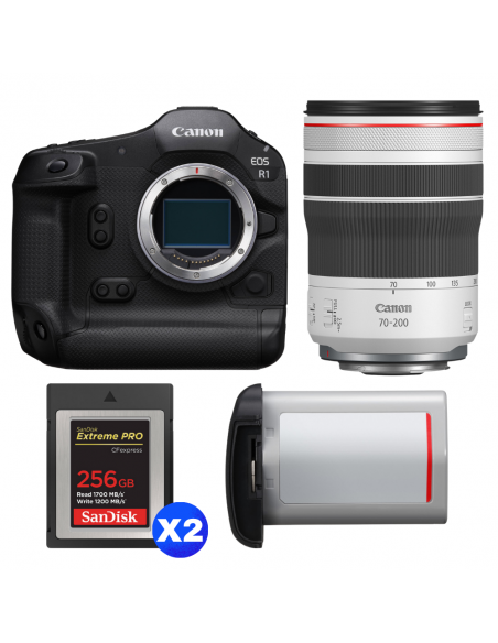 Canon EOS R1 + RF 70-200mm f/4 L IS USM + 2 SanDisk 256GB Extreme PRO CFexpress Type B + Canon LP-E19|MCZ DIRECT