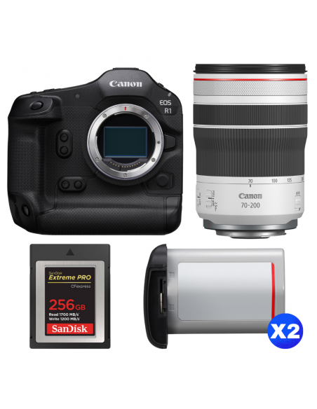 Canon EOS R1 + RF 70-200mm f/4 L IS USM + 1 SanDisk 256GB Extreme PRO CFexpress Type B + 2 Canon LP-E19|MCZ DIRECT