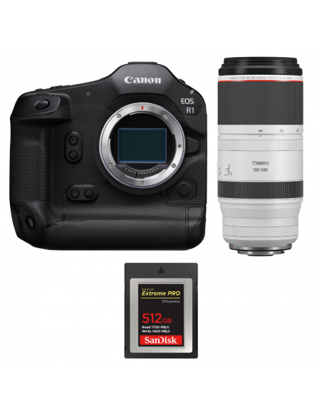 Canon EOS R1 + RF 100-500mm f/4.5-7.1 L IS USM + 1 SanDisk 512GB Extreme PRO CFexpress Type B|MCZ DIRECT