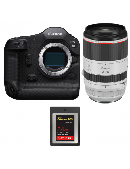 Canon EOS R1 + RF 70-200mm f/2.8 L IS USM + 1 SanDisk 64GB Extreme PRO CFexpress Type B|MCZ DIRECT