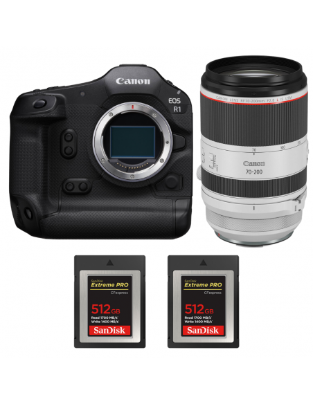 Canon EOS R1 + RF 70-200mm f/2.8 L IS USM + 2 SanDisk 512GB Extreme PRO CFexpress Type B|MCZ DIRECT