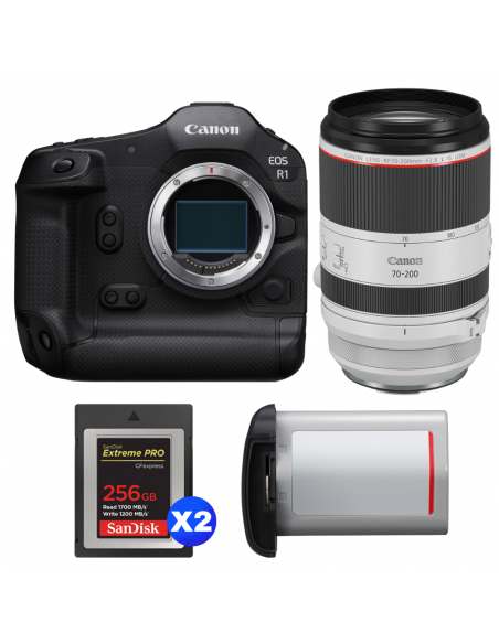 Canon EOS R1 + RF 70-200mm f/2.8 L IS USM + 2 SanDisk 256GB Extreme PRO CFexpress Type B + Canon LP-E19|MCZ DIRECT