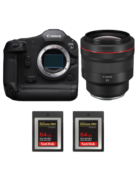 Canon EOS R1 + RF 85mm f/1.2 L USM + 2 SanDisk 64GB Extreme PRO CFexpress Type B|MCZ DIRECT