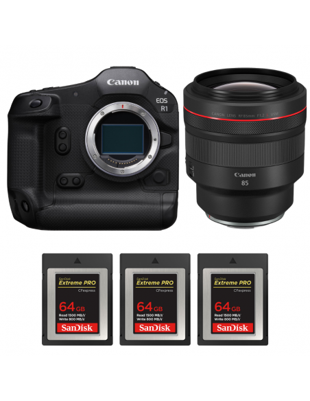 Canon EOS R1 + RF 85mm f/1.2 L USM + 3 SanDisk 64GB Extreme PRO CFexpress Type B|MCZ DIRECT