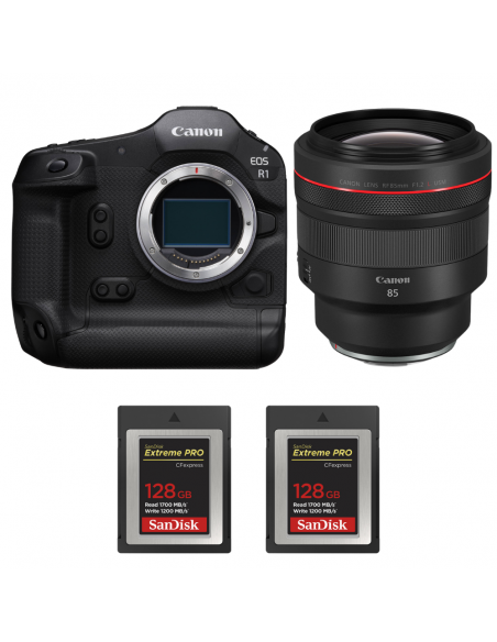 Canon EOS R1 + RF 85mm f/1.2 L USM + 2 SanDisk 128GB Extreme PRO CFexpress Type B|MCZ DIRECT