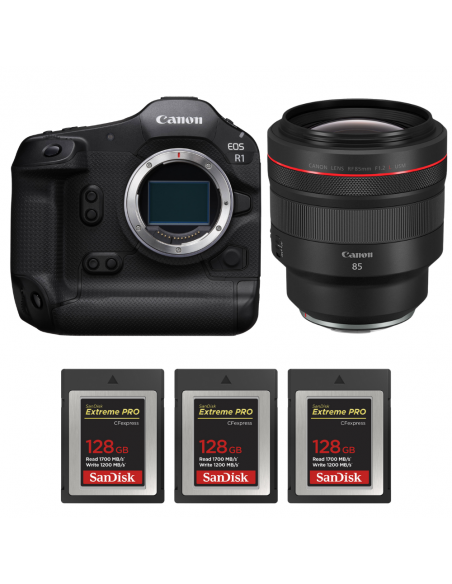 Canon EOS R1 + RF 85mm f/1.2 L USM + 3 SanDisk 128GB Extreme PRO CFexpress Type B|MCZ DIRECT