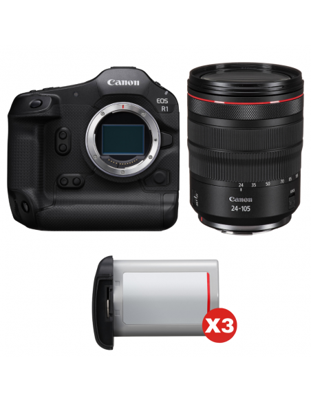 Canon EOS R1 + RF 24-105mm f/4 L IS USM + 3 Canon LP-E19|MCZ DIRECT