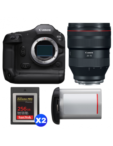 Canon EOS R1 + RF 28-70mm f/2 L USM + 2 SanDisk 256GB Extreme PRO CFexpress Type B + Canon LP-E19|MCZ DIRECT