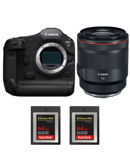 Canon EOS R1 + RF 50mm f/1.2 L USM + 2 SanDisk 64GB Extreme PRO CFexpress Type B|MCZ DIRECT