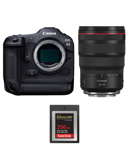 Canon EOS R3 + RF 24-70mm f/2.8 L IS USM + 1 SanDisk 256GB Extreme PRO CFexpress Type B|MCZ DIRECT
