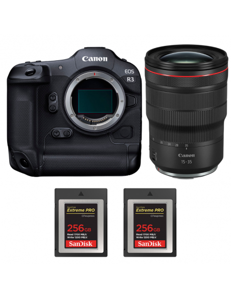 Canon EOS R3 + RF 15-35mm f/2.8 L IS USM + 2 SanDisk 256GB Extreme PRO CFexpress Type B|MCZ DIRECT