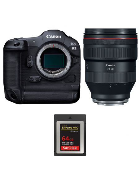 Canon EOS R3 + RF 28-70mm f/2 L USM + 1 SanDisk 64GB Extreme PRO CFexpress Type B|MCZ DIRECT