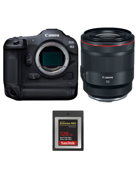 Canon EOS R3 + RF 50mm f/1.2 L USM + 1 SanDisk 128GB Extreme PRO CFexpress Type B|MCZ DIRECT