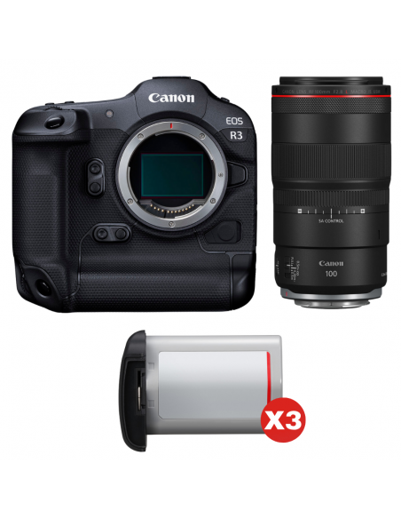 Canon EOS R3 + RF 100mm f/2.8 L Macro IS USM + 3 Canon LP-E19|MCZ DIRECT