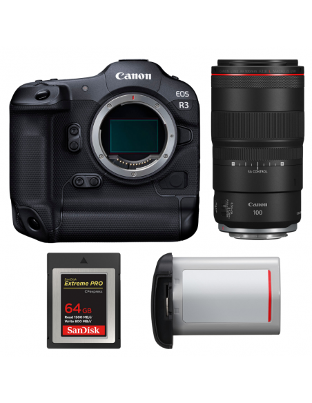 Canon EOS R3 + RF 100mm f/2.8 L Macro IS USM + 1 SanDisk 64GB Extreme PRO CFexpress Type B + Canon LP-E19|MCZ DIRECT
